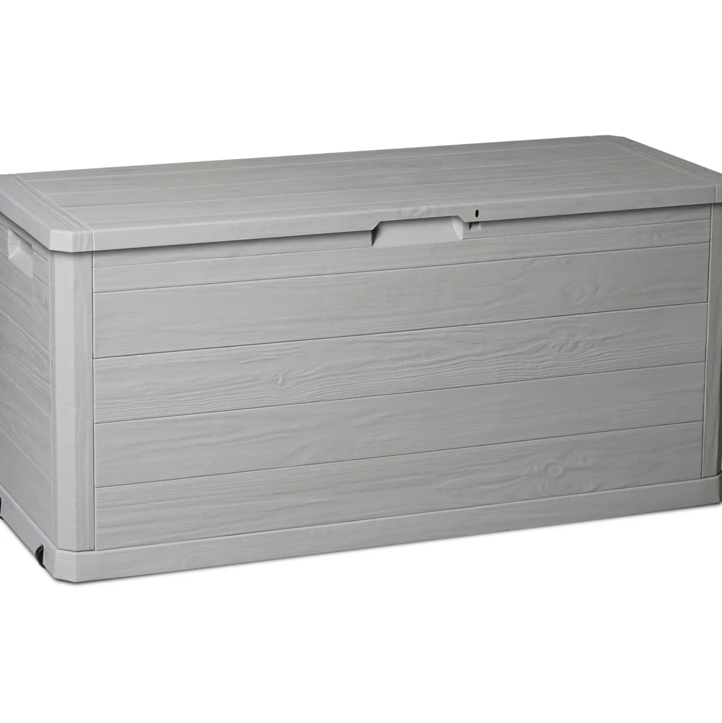 Baule da esterno Mulibox Woody`s in polipropilene 56x117x45 cm grigio