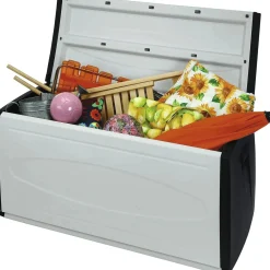 Baule da esterno Prince Black 120 multiuso con ruote 110x43x24 cm