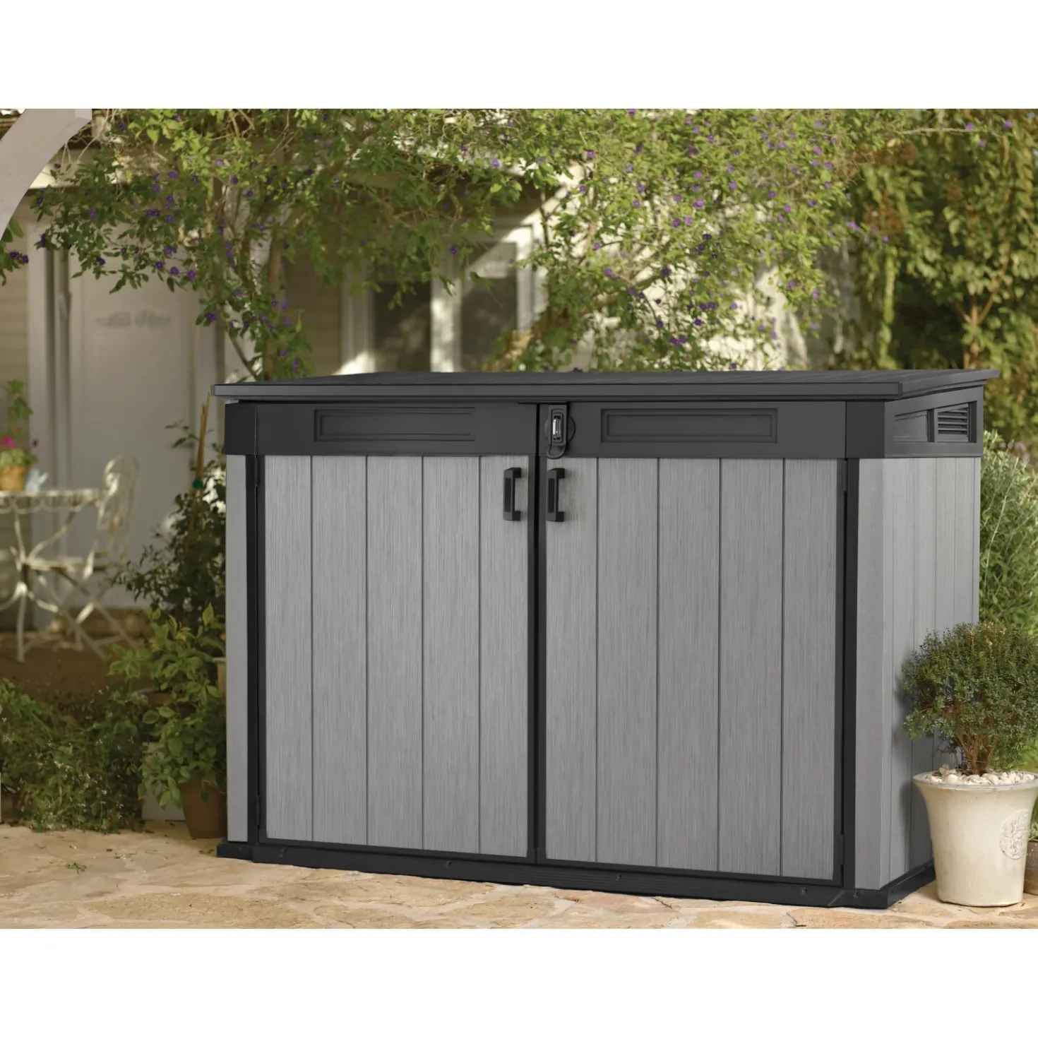 Baule da esterno Store Keter 190,5x109,3x132,5 cm grigio