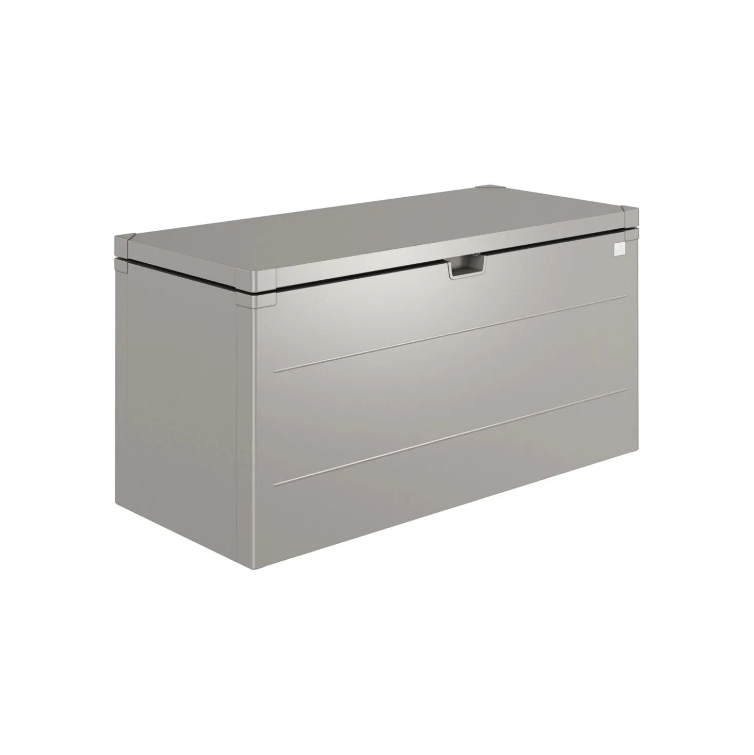 Baule da esterno Stylebox Biohort 140 Grigio quarzo metallizzato 140x60x71 cm