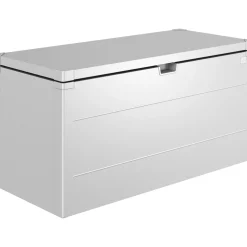 Baule da esterno Stylebox Biohort 140 Argento metallizzato 140x60x71 cm
