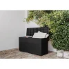 Baule da esterno Toscana 119x46x60 cm antracite
