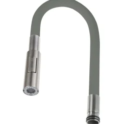 Beccuccio rubinetto cucina silicone ABS 2 funzioni Matanzas 485 mm acciaio