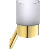 Bicchiere porta spazzolino a parete 68x162 mm Oro