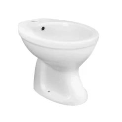 Bidet Joke a terra in ceramica smaltata bianca