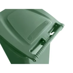 Bidone spazzatura carrellato con pedale Stefanplast 120 l verde
