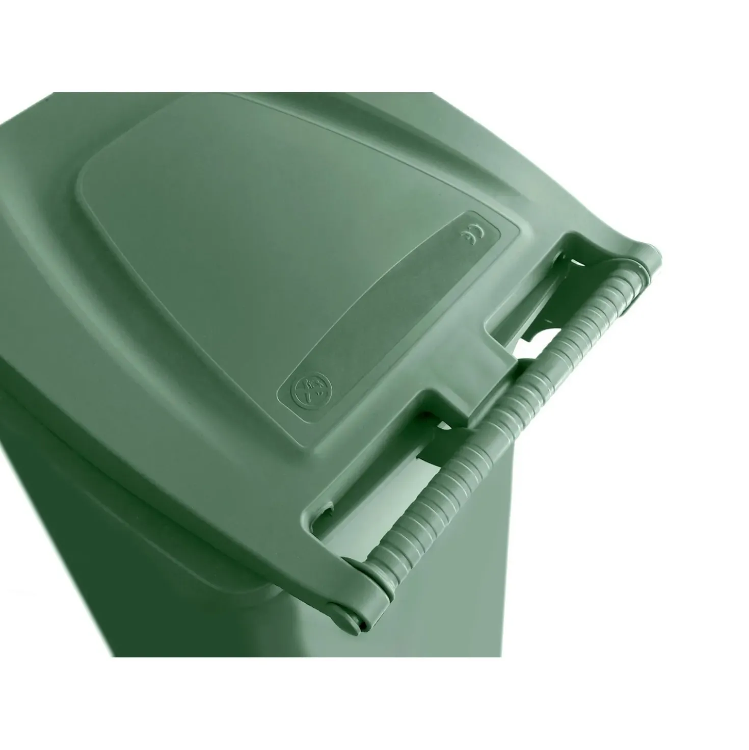Bidone spazzatura carrellato con pedale Stefanplast 120 l verde