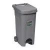 Bidone spazzatura con pedale Stefanplast Urban Eco System 80 l grigio