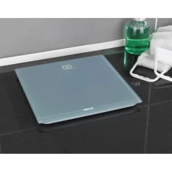 Bilancia digitale Wenko Display a LED vetro grigio max 150 kg