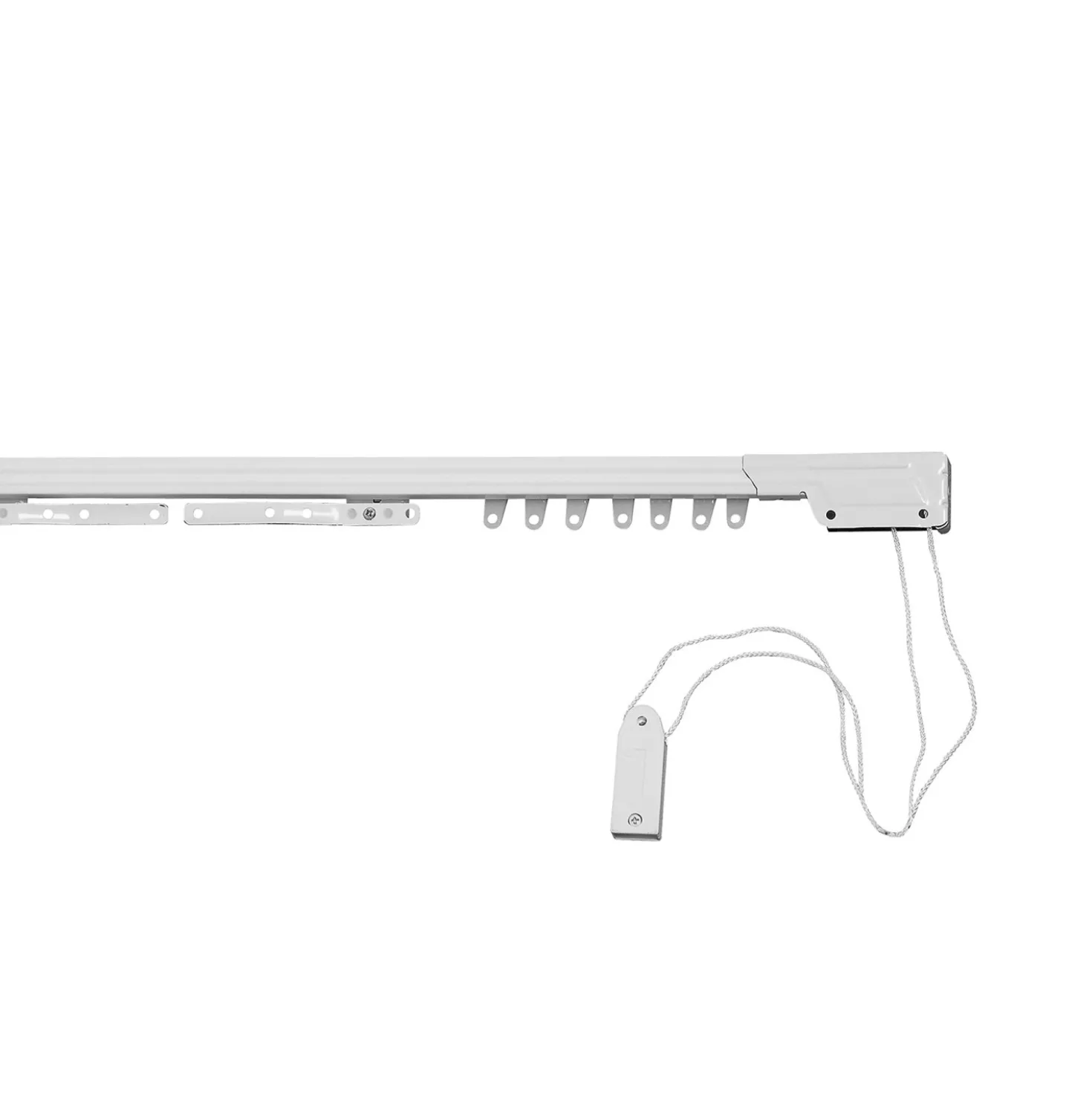 Binario per tenda estensibile in alluminio 220/395 cm bianco