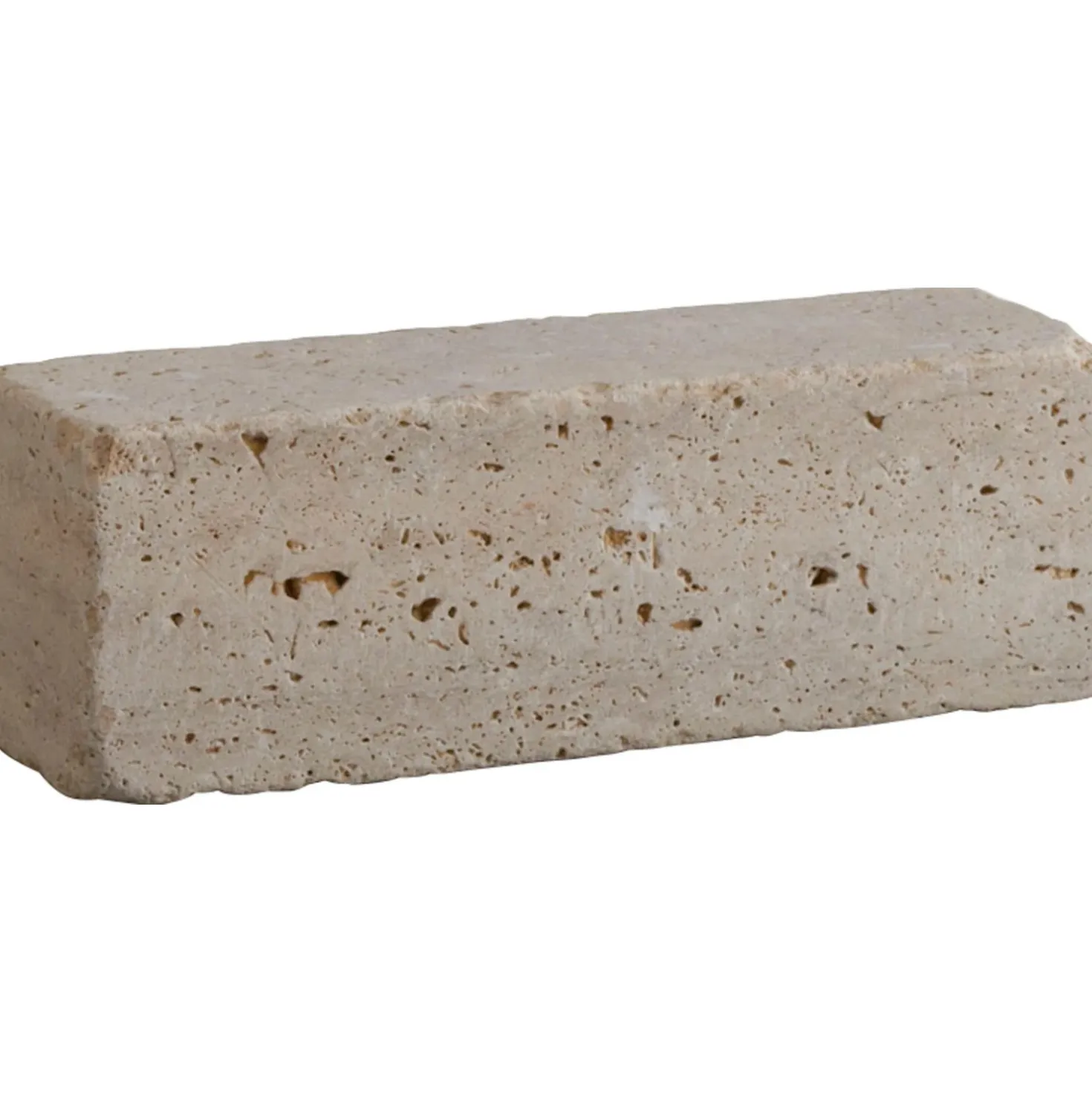 Blocco travertino classico 20x10x5 cm beige
