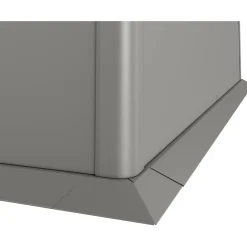 Bordo di protezione falciatura per prato Biohort 1,5x1,5 m Grigio quarzo met