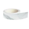 Bordo per top cucina preincollato marmo bianco venato 33x5000 mm