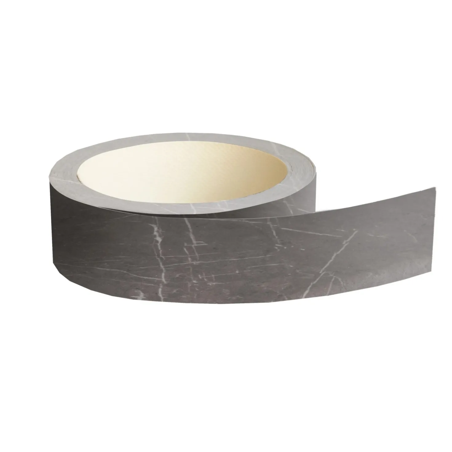 Bordo per top cucina preincollato marmo nero venato 33x5000 mm