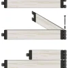 Bordura modulare in WPC, marrone, 1 x 1 m
