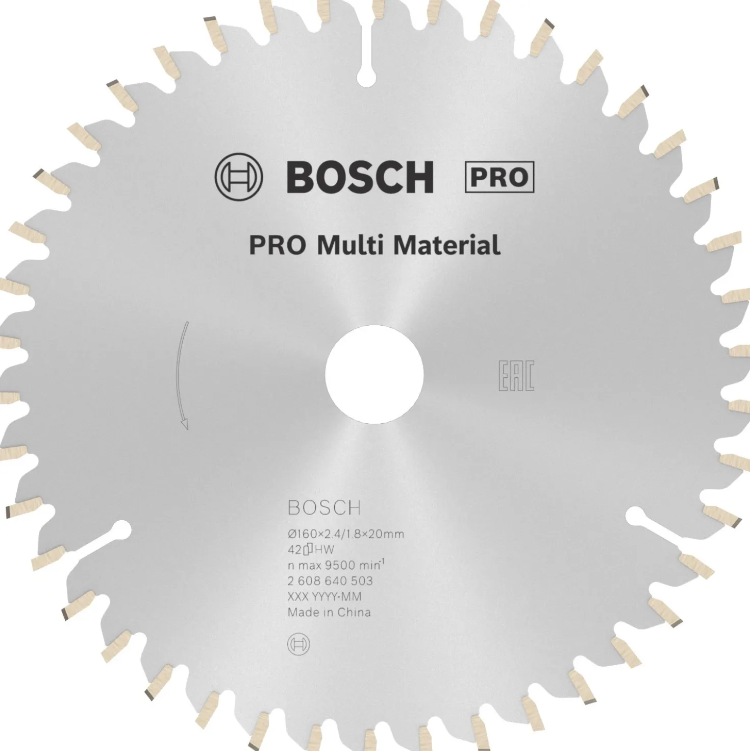 Bosch lama per seghe circolari Multi Material Ø 160 42D