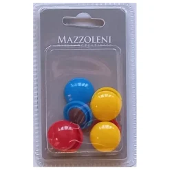 Bottoni magnetici in pvc colorati 8 pz