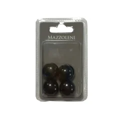 Bottoni magnetici in pvc nero 8 pz