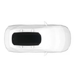 Box da tetto per auto Force 3 nero aeroskin M