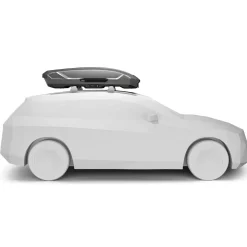 Box da tetto per auto Motion 3 L titanio lucido