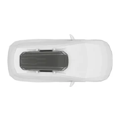 Box da tetto per auto Motion 3 L titanio lucido