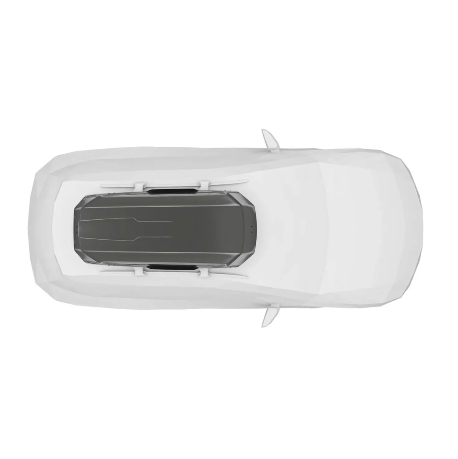 Box da tetto per auto Motion 3 L titanio lucido