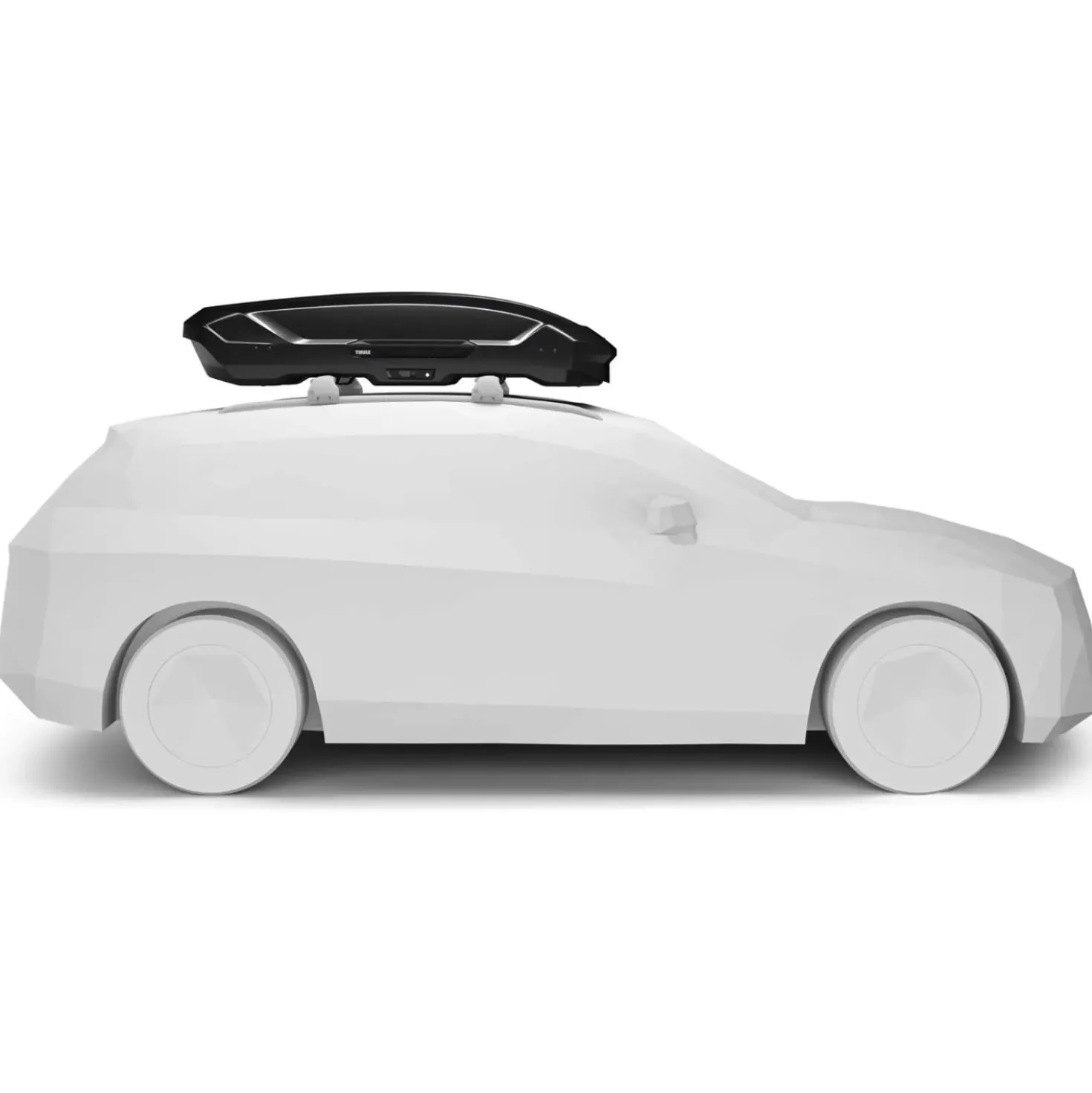 Box da tetto per auto Motion 3 L nero lucido