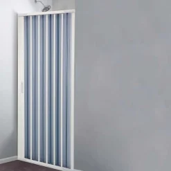 Box doccia a soffietto 1 lato regolabile bianco H 184 x L 140 cm