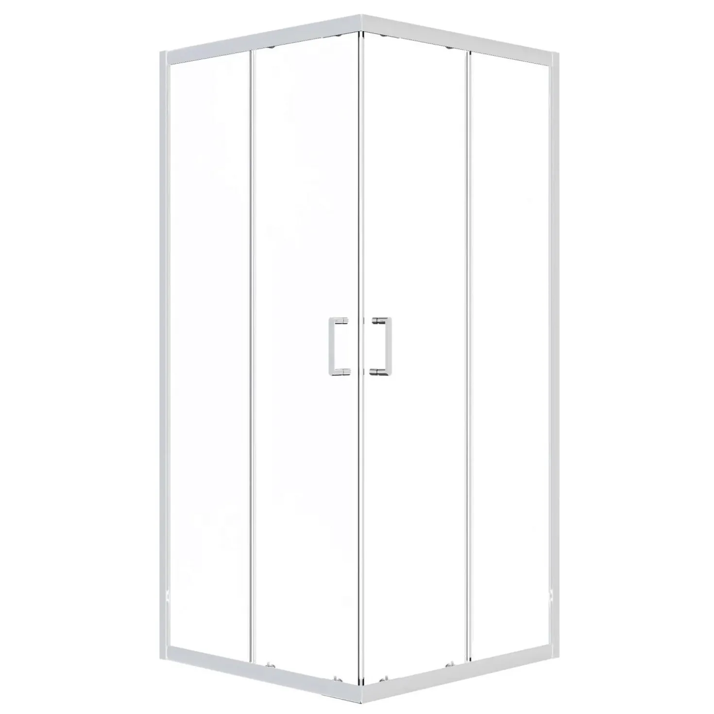 Box doccia Indigo quadrato trasparente sp 6 mm 68x80x190 cm