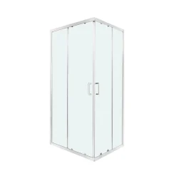 Box doccia Kiara quadrato estensibile trasparente 68-80/68-80 cm