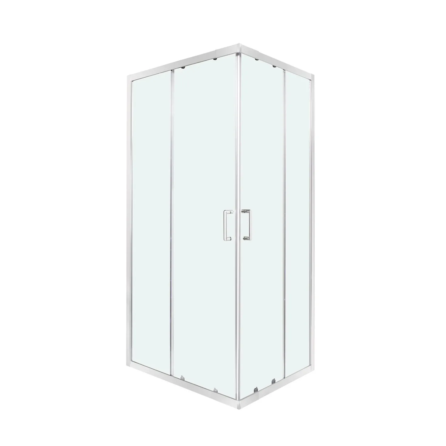 Box doccia Kiara quadrato estensibile trasparente 68-80/68-80 cm