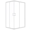 Box doccia rettangolare Indigo 88-100 x 68-80 cm H 190 cm cromo