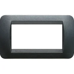 BTicino Livinglight placca 4 moduli acciaio scuro Smart Home