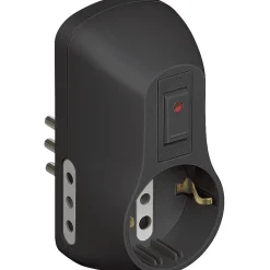 BTicino Safe adattatore 1 presa tedesca e 2 prese 10 A grigio