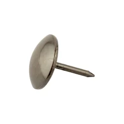 Bulletta testa bombata decorativa brunita 17 mm 6 pz