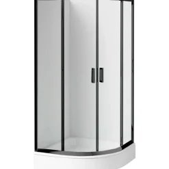 Cabina doccia Juraguá con piatto semicircol Caimito Idrostile 900x1850 mm bianco