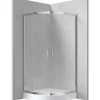 Cabina doccia Juraguá con piatto semicircol Caimito Idrostile 800x1850 mm cromo