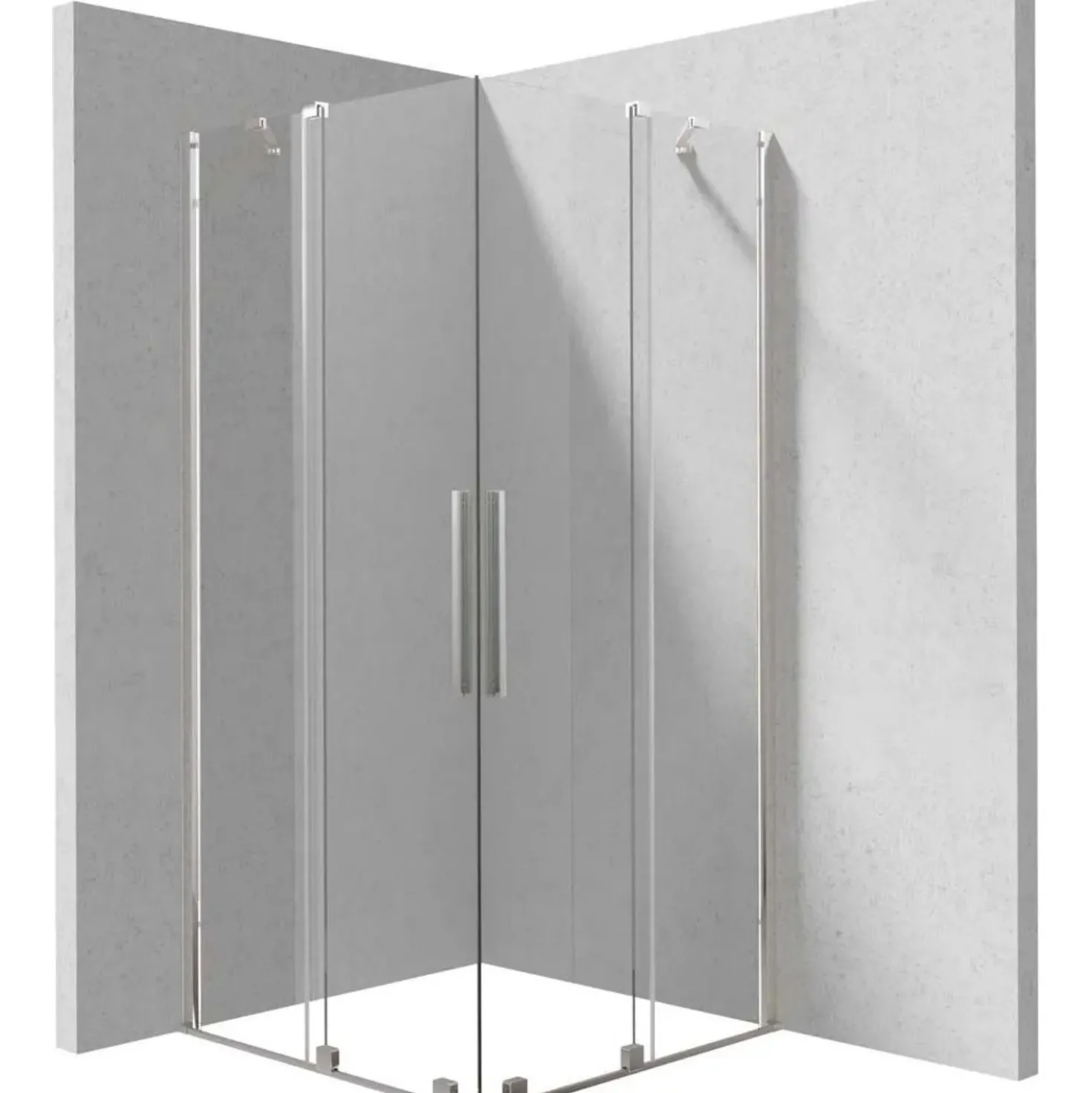 Cabina doccia quadrata Cabaiguán Idrostile 900x1950 mm cromo