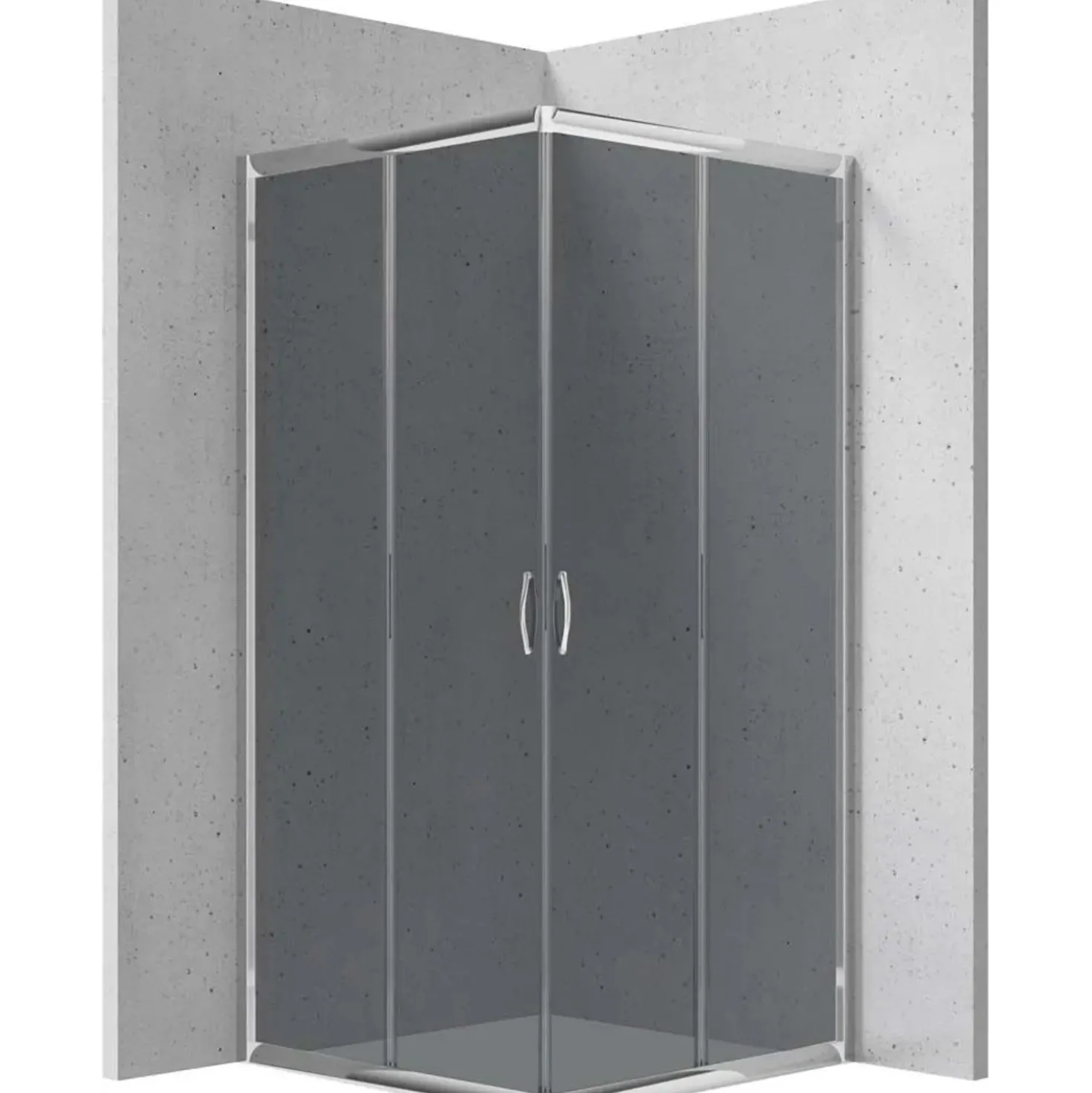 Cabina doccia quadrata Caimito Idrostile Kerria 900x1850 mm cromo