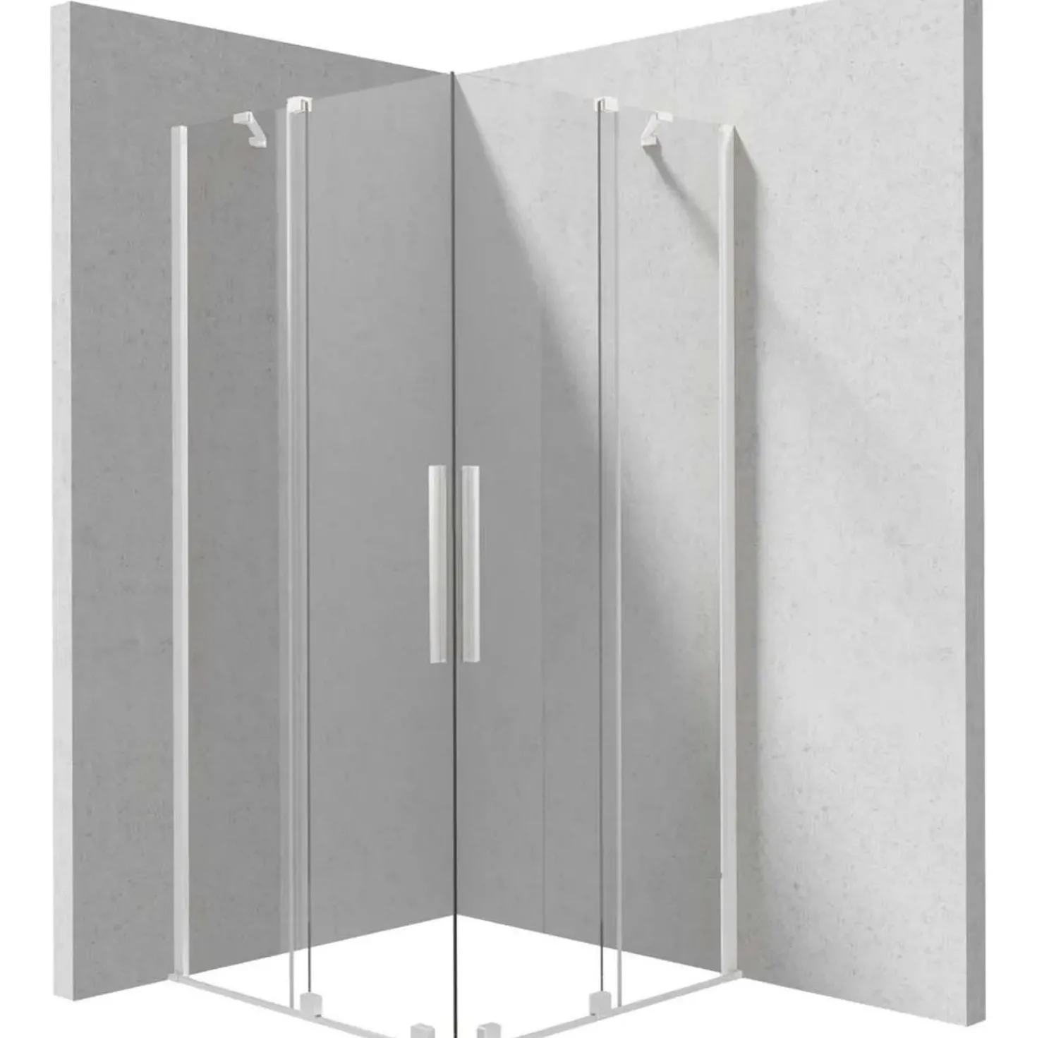 Cabina doccia quadrata Cabaiguán Idrostile 900x1950 mm bianco