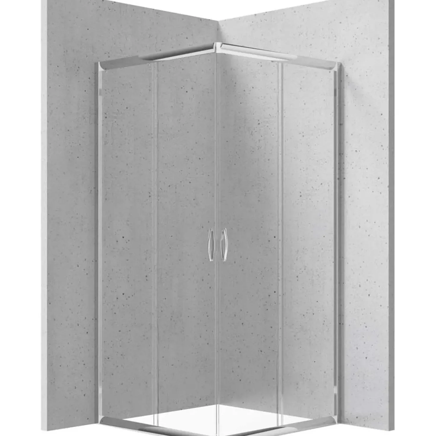 Cabina doccia quadrata Caimito Idrostile Coliseo 800x1850 mm cromo