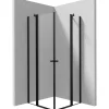 Cabina doccia quadrata Coliseo Idrostile Cabaiguán 900x2000 mm nero