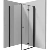 Cabina doccia quadrata Coliseo Idrostile vetro opaco 800x2000 mm nero