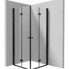 Cabina doccia quadrata Coliseo Idrostile vetro trasparente 800x2000 mm nero