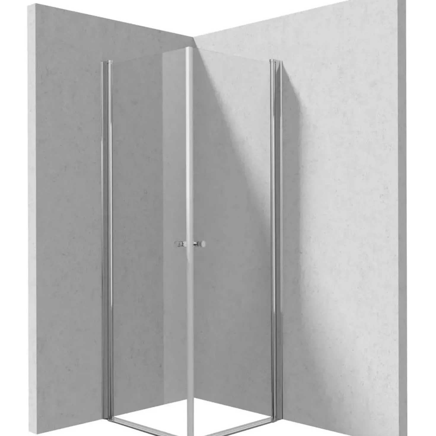 Cabina doccia quadrata Coliseo Idrostile vetro opaco 900x2000 mm cromo