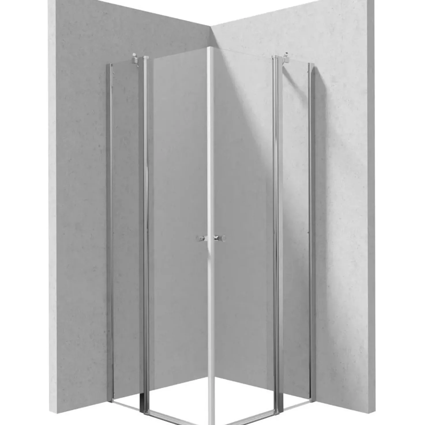 Cabina doccia quadrata Coliseo Idrostile Cabaiguán 900x2000 mm cromo