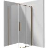 Cabina doccia rettangolare Cabaiguán Idrostile 1000x1950 mm bronzo spazzolato