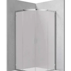 Cabina doccia semicircolare Caimito Idrostile Coliseo 900x1850 mm cromo