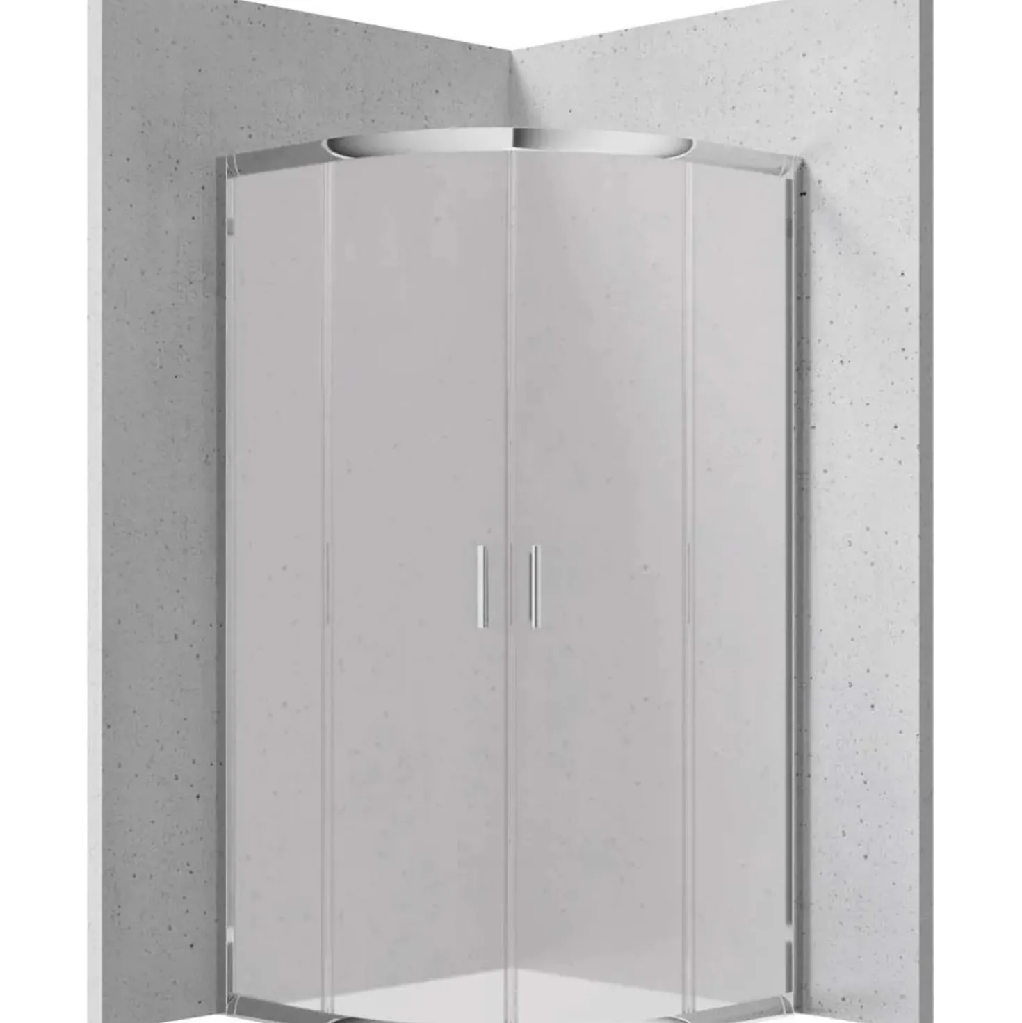Cabina doccia semicircolare Caimito Idrostile Coliseo 900x1850 mm cromo