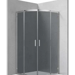 Cabina doccia semicircolare Caimito Idrostile Kerria 900x1850 mm cromo